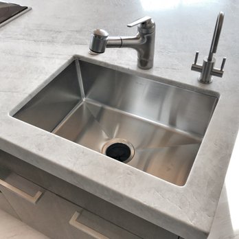 Mile High Granite - Clean look on this stainless steel kitchen island sink - Countertop Installation Near Me - Denver, Colorado Mile High Granite - Clean look on this stainless steel kitchen island sink - Countertop Installation Near Me - Denver, Colorado