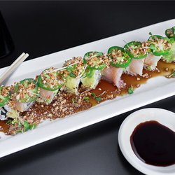 SUSHI KOI - Hamachi Garlic Ponzu Roll