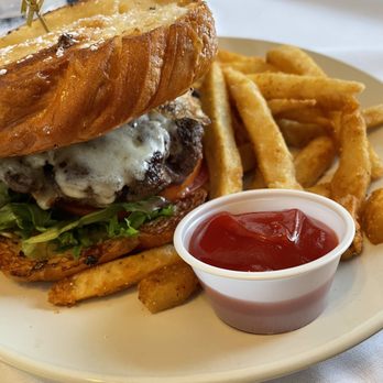 Lucille's - Butcher Burger with Croissant French Toast Bun and a fried egg - New American Near Me - Houston, Texas
