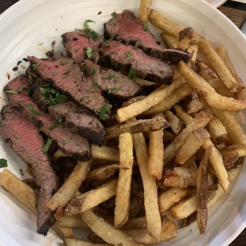 Nomad Eatery - Chimichurri steak frites (churri sauce was on the side) - Mediterranean Near Me - El Segundo, California