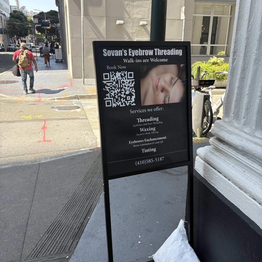 Sovan's Eyebrows Threading - Great advertising... worked on me lol - Threading Services Near Me - San Francisco, California Sovan's Eyebrows Threading - Great advertising... worked on me lol - Threading Services Near Me - San Francisco, California