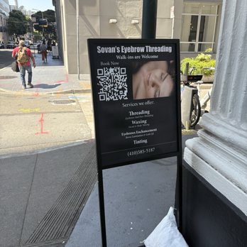 Sovan's Eyebrows Threading - Great advertising... worked on me lol - Threading Services Near Me - San Francisco, California Sovan's Eyebrows Threading - Great advertising... worked on me lol - Threading Services Near Me - San Francisco, California