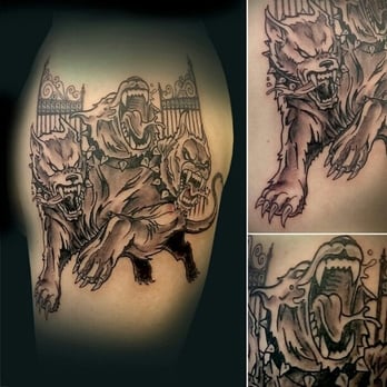 One Shot Tattoo - Cerberus by Joe Paul - Tattoo Near Me - San Francisco, California