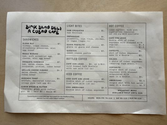Menu photo 2 Black Bean Deli Winter Park, FL Menu photo 2 Black Bean Deli Winter Park, FL