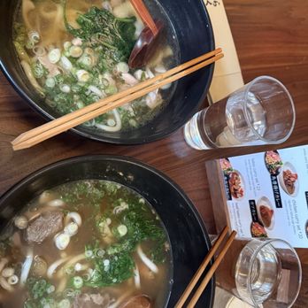 Raku - Chicken and beef udon - Japanese Near Me - New York, New York