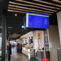 McDonald's - Train station status inside.
