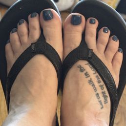 My pedi. My pedi.