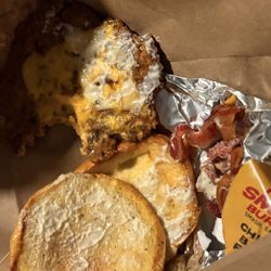 Mr Smash Burgers - This is what I got. Like what is this? CHICKEN BACON RANCH COMBO