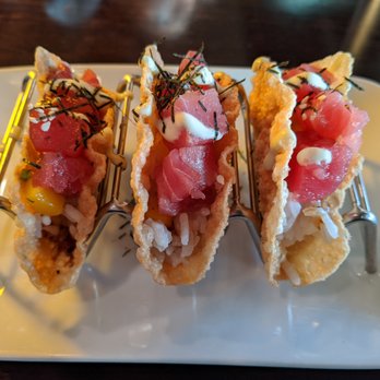 The Boathouse Restaurant - Ahi Tuna Tacos for $7.99 (hh). - Seafood Near Me - White Rock, British Columbia The Boathouse Restaurant - Ahi Tuna Tacos for $7.99 (hh). - Seafood Near Me - White Rock, British Columbia