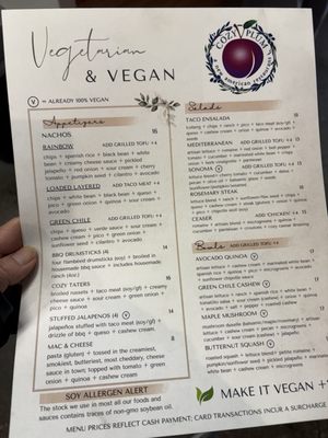 Menu photo 3 Cozy Plum Sebastopol, CA
