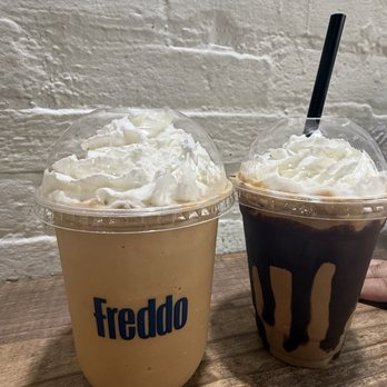 Freddo Charleston - My caramel milkshake and a dulce de leche frappe - Coffee & Tea Near Me - Charleston, South Carolina Freddo Charleston - My caramel milkshake and a dulce de leche frappe - Coffee & Tea Near Me - Charleston, South Carolina