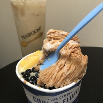 Teaspoon - "Afternoon tea" snow ice. So dang delicious oh and my creamy Jasmin in the back! - Desserts Near Me - San Francisco, California Teaspoon - "Afternoon tea" snow ice. So dang delicious oh and my creamy Jasmin in the back! - Desserts Near Me - San Francisco, California
