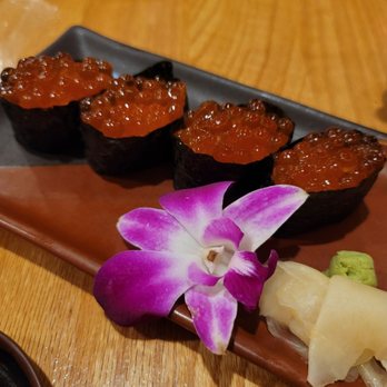 Aji - Ikura sushi - Japanese Near Me - Newtonville, Massachusetts