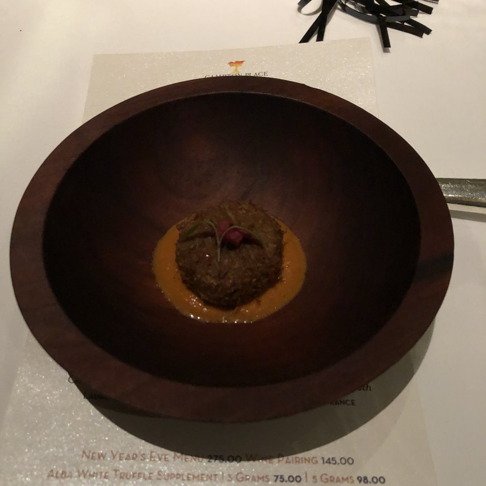 Campton Bar and Bistro - Jackfruit Kebab and tomato butter - New American Near Me - San Francisco, California