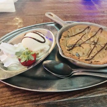 Saddle Ranch - That's BOMB chocolate chip cookie with ice cream - Steakhouses Near Me - Orange, California Saddle Ranch - That's BOMB chocolate chip cookie with ice cream - Steakhouses Near Me - Orange, California
