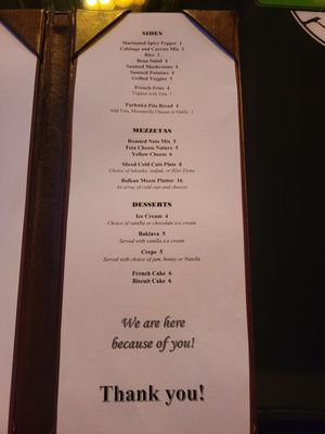 Menu photo 5 Balkan Bar and Grill Las Vegas, NV