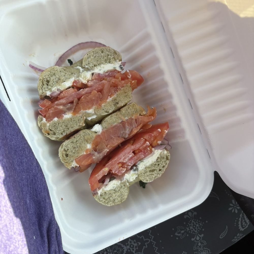 Lox and Cream Cheese Sandwich Lox and Cream Cheese Sandwich