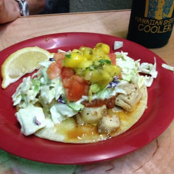 Coconuts Fish Cafe - One of the two fish tacos when you order these. - Seafood Near Me - Kihei, Hawaii