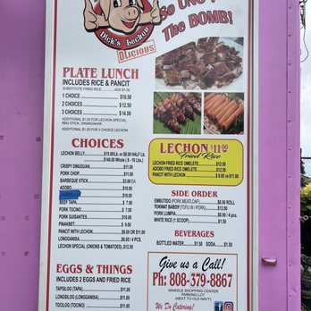 Dick's Lechon - The Menu - Filipino Near Me - Waipahu, Hawaii Dick's Lechon - The Menu - Filipino Near Me - Waipahu, Hawaii
