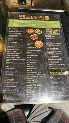 Menu photo 3 Meat Salon Korean BBQ Las Vegas, NV Menu photo 3 Meat Salon Korean BBQ Las Vegas, NV
