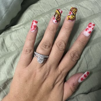 Angela's Nails & Spa - The final result of the murder scene nail art! - Nail Salons Near Me - San Carlos, California Angela's Nails & Spa - The final result of the murder scene nail art! - Nail Salons Near Me - San Carlos, California