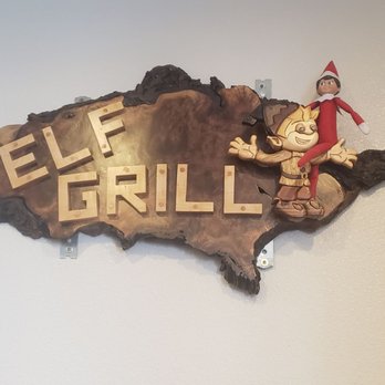 ELF Grill - a wooden sign with the word elf on it - American Near Me - Dacono, Colorado