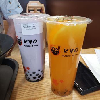Kyo Ramen and Tea - Taro milk tea and Signature fruit tea - Bubble Tea Near Me - Naperville, Illinois