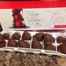 Chocolate covered strawberries! They don't skimp on the chocolate like most places! :)