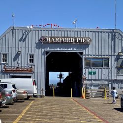 At the pier