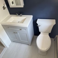 Better Dayz Handyman Services - New Vanity, Toilet, and Floor Tile