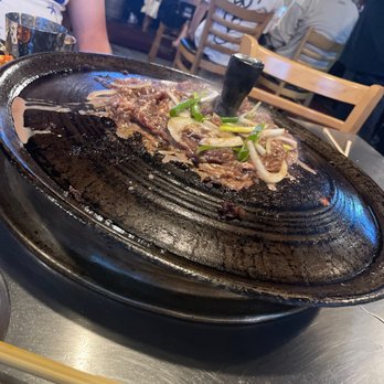 The Cast Iron Pot 3 - Beef Bulgogi (Marinated Rib-eye roll) - Korean Near Me - Flushing, New York