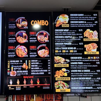 Hangry Joe's Hot Chicken - Menu combos - Chicken Shop Near Me - Chicago, Illinois
