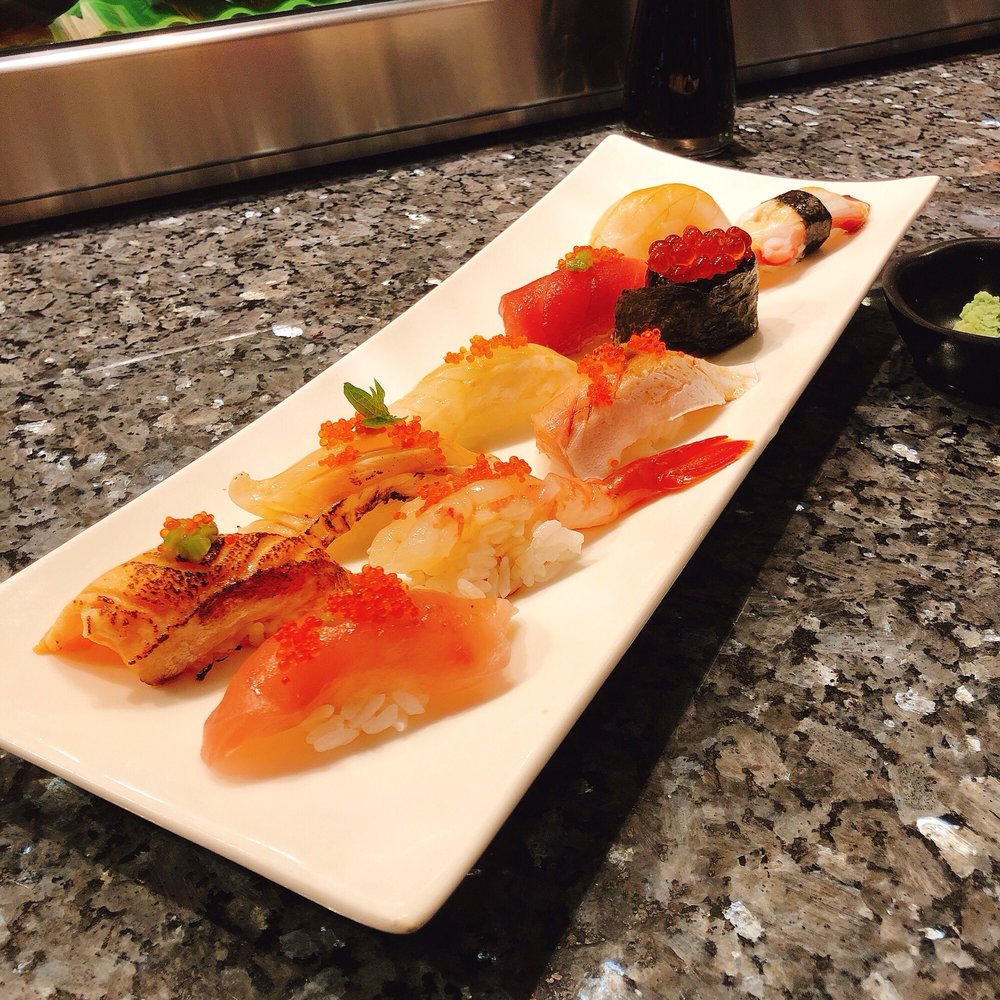 Bashamichi Sushi and Bar - omakse chef choice nigiri for $22 - Japanese Near Me - Millbrae, California Bashamichi Sushi and Bar - omakse chef choice nigiri for $22 - Japanese Near Me - Millbrae, California