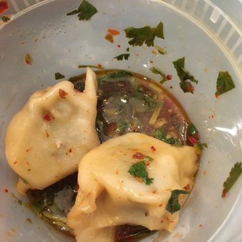 Peony Garden - House Trio Dumplings in Chili Peanut Sauce - Dim Sum Near Me - Walnut Creek, California Peony Garden - House Trio Dumplings in Chili Peanut Sauce - Dim Sum Near Me - Walnut Creek, California