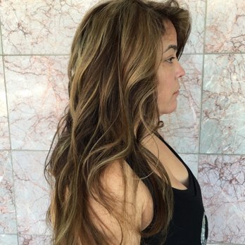Marcela Munoz - Chocolate Baliage with Caramel highlights By Marcella Munoz book here 209-241-7108 - Hair Salons Near Me - Sacramento, California