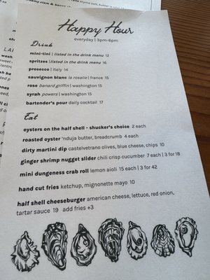 Menu photo 2 Half Shell Seattle, WA