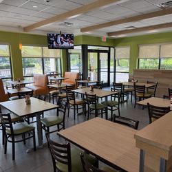 Interior of restaurant