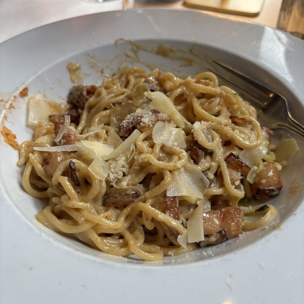 Monica's Trattoria - The carbonara! - Italian Near Me - Boston, Massachusetts