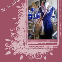 Violet - the dress that was only sold at the calypso outlet for $39 (in 2009) because of fit issues, is now for sale in Violet for $218!