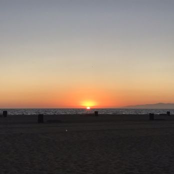 Dockweiler RV Park - Sunset standing at our sight - RV Parks Near Me - Playa Del Rey, California
