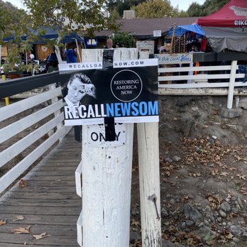 Cook's Corner - political propaganda plastered all over the outdoor areas - American Near Me - Trabuco Canyon, California