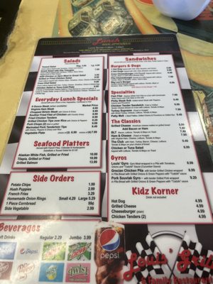 Menu photo 5 Louis' Grille Harrisburg, NC