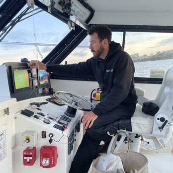 Gatherer Outfitters - Captain Adam using the latest tech - Boat Charters Near Me - Oakland, California