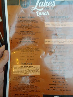 Menu photo 1 Lakes on 1st New Ulm, MN