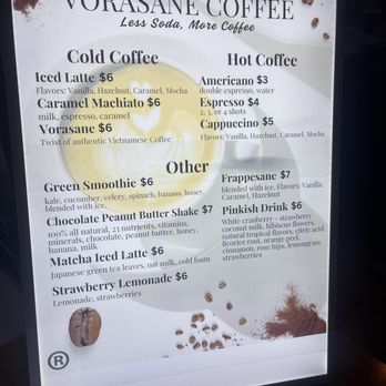 Vorasane Coffee - Menu and pricing - Coffee & Tea Near Me - San Juan, Texas Vorasane Coffee - Menu and pricing - Coffee & Tea Near Me - San Juan, Texas