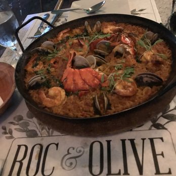 Roc & Olive - Seafood Paella - New American Near Me - Long Beach, New York