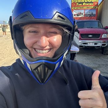Sunbuggy Fun Rentals - I just thought it looked cool in the helmet - ATV Rentals/Tours Near Me - Oceano, California Sunbuggy Fun Rentals - I just thought it looked cool in the helmet - ATV Rentals/Tours Near Me - Oceano, California
