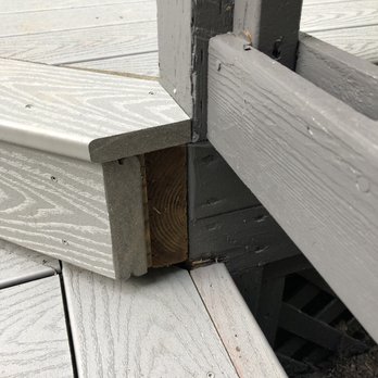 Designer Concepts Remodeling - Lack of attention to detail, exposed wood not painted. - Decks & Railing Near Me