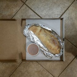 Charlie's Pizza - Their large calzonne that fits in a small Pizza box! ! Again not on my book.