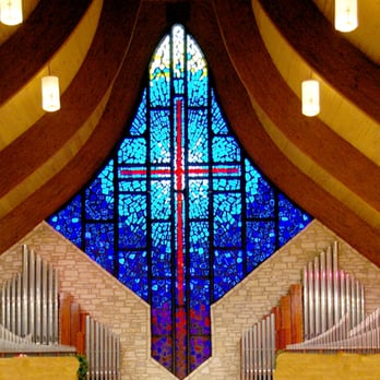 Covenant Presbyterian Church - The stained glass cross and organ at the front of Covenant's Sanctuary - Churches Near Me - Austin, Texas Covenant Presbyterian Church - The stained glass cross and organ at the front of Covenant's Sanctuary - Churches Near Me - Austin, Texas
